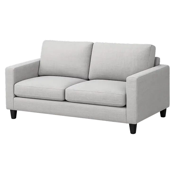 2-seater couch cleaning price card in Raleigh, NC for professional couch cleaning and upholstery cleaning service.