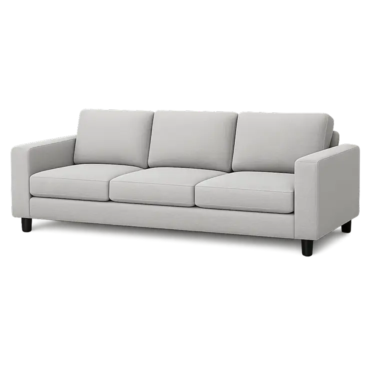 3-seater couch cleaning price card in Atlanta, GA showing pricing for professional sofa cleaning and upholstery cleaning.