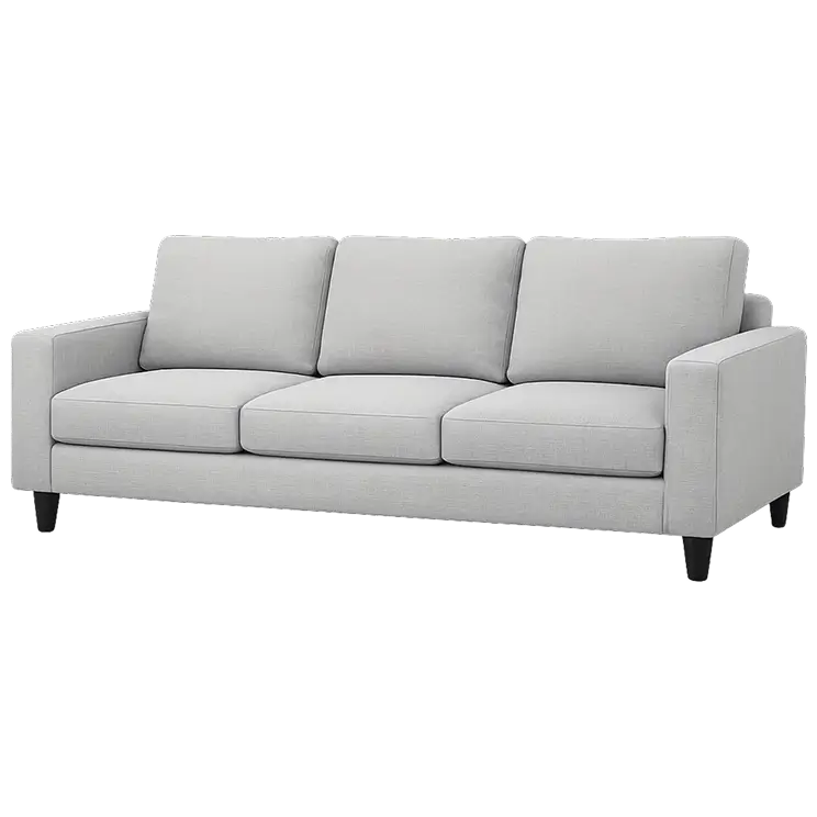 3-seater couch cleaning price card in Raleigh, NC showing pricing for professional sofa cleaning and upholstery cleaning.