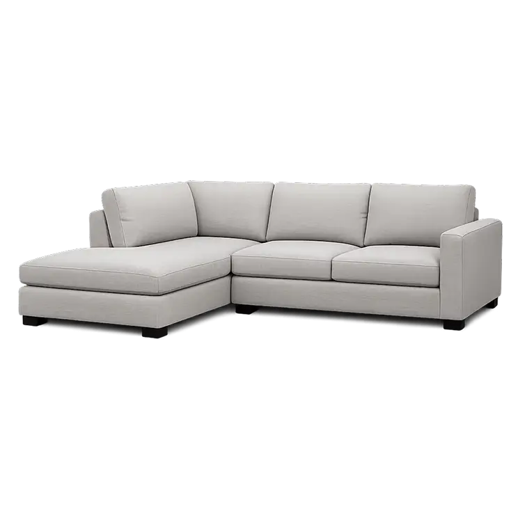 4-seater couch cleaning price card for Raleigh, NC upholstery cleaning service with sectional-style couch image and pricing.