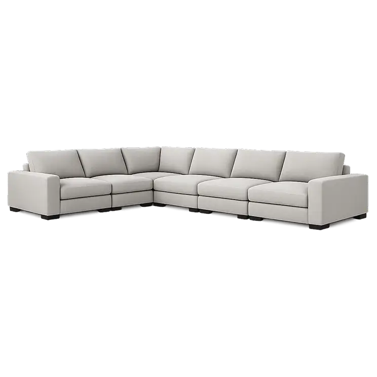 6-7-seater sectional couch cleaning price card in Raleigh, NC for large sofa and upholstery cleaning service.
