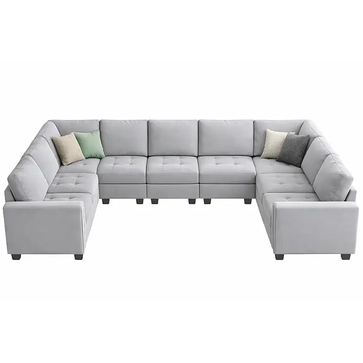 8-9-seater sectional couch cleaning price card in Atlanta, GA for large upholstery cleaning service and oversized sofa cleaning.