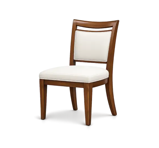 Chair cleaning service category image in Atlanta, GA showing an upholstered dining chair for fabric chair cleaning and stain removal.