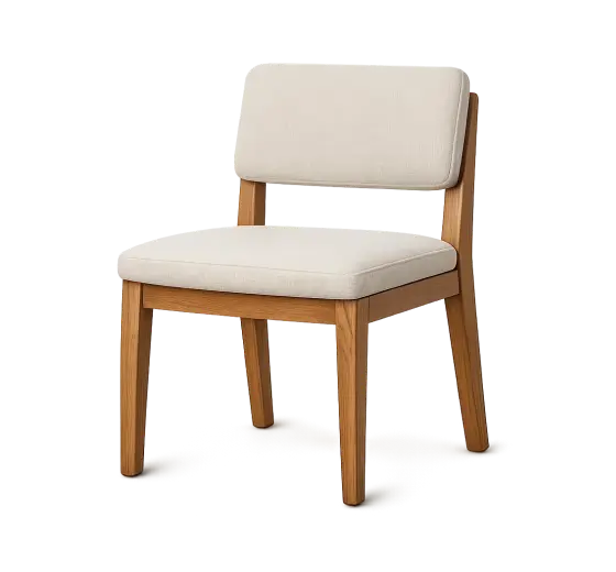 Upholstered chair cleaning service category image in Raleigh, NC showing a fabric dining chair for chair cleaning, stain removal, and upholstery deep cleaning.