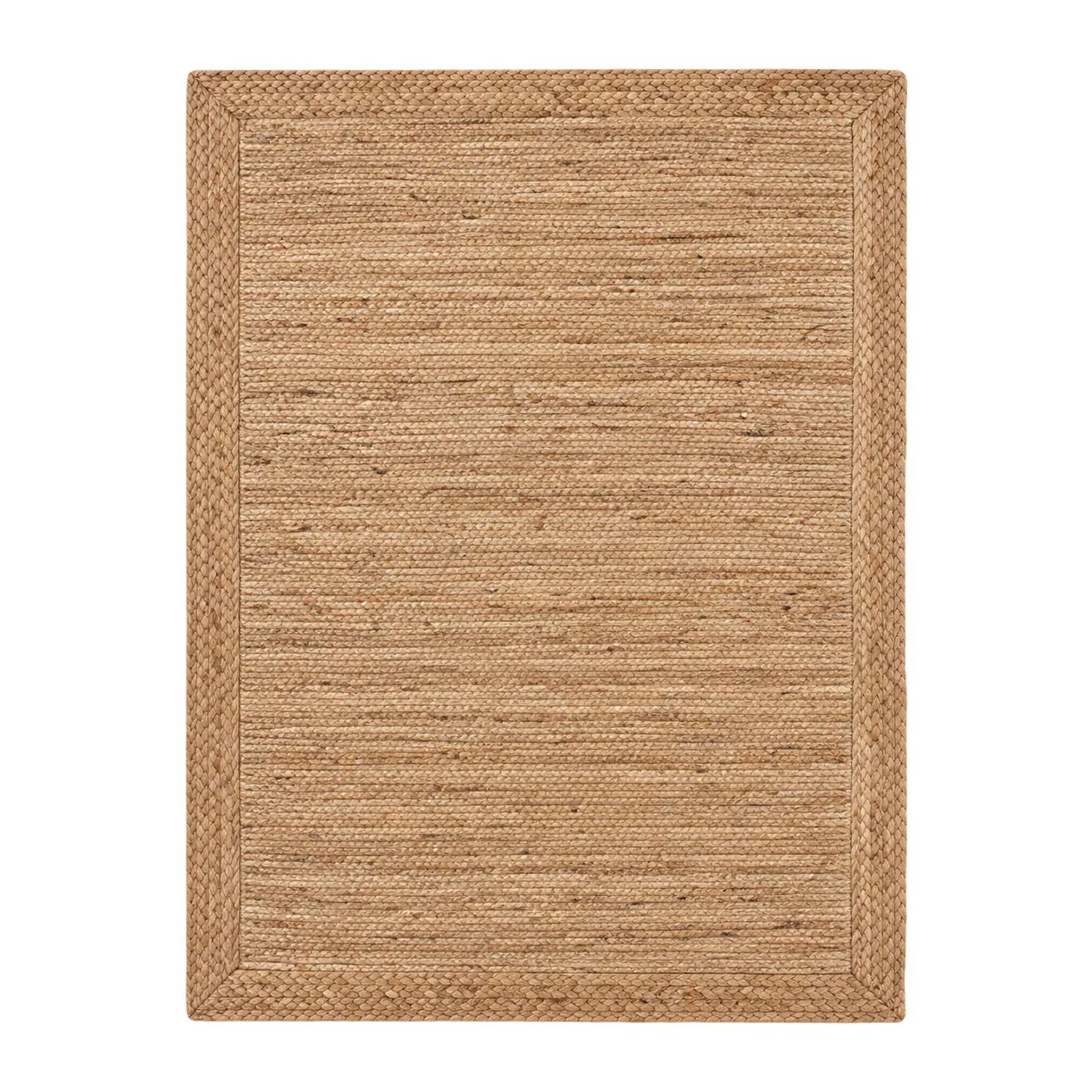 Natural jute rug refreshed with care. Our area rug cleaning clears trapped dust without harming the woven plant fibers.