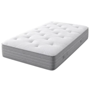 Clean white mattress after mattress cleaning, showing how we remove sweat, dust, and stains so you sleep on a fresh, healthy bed.