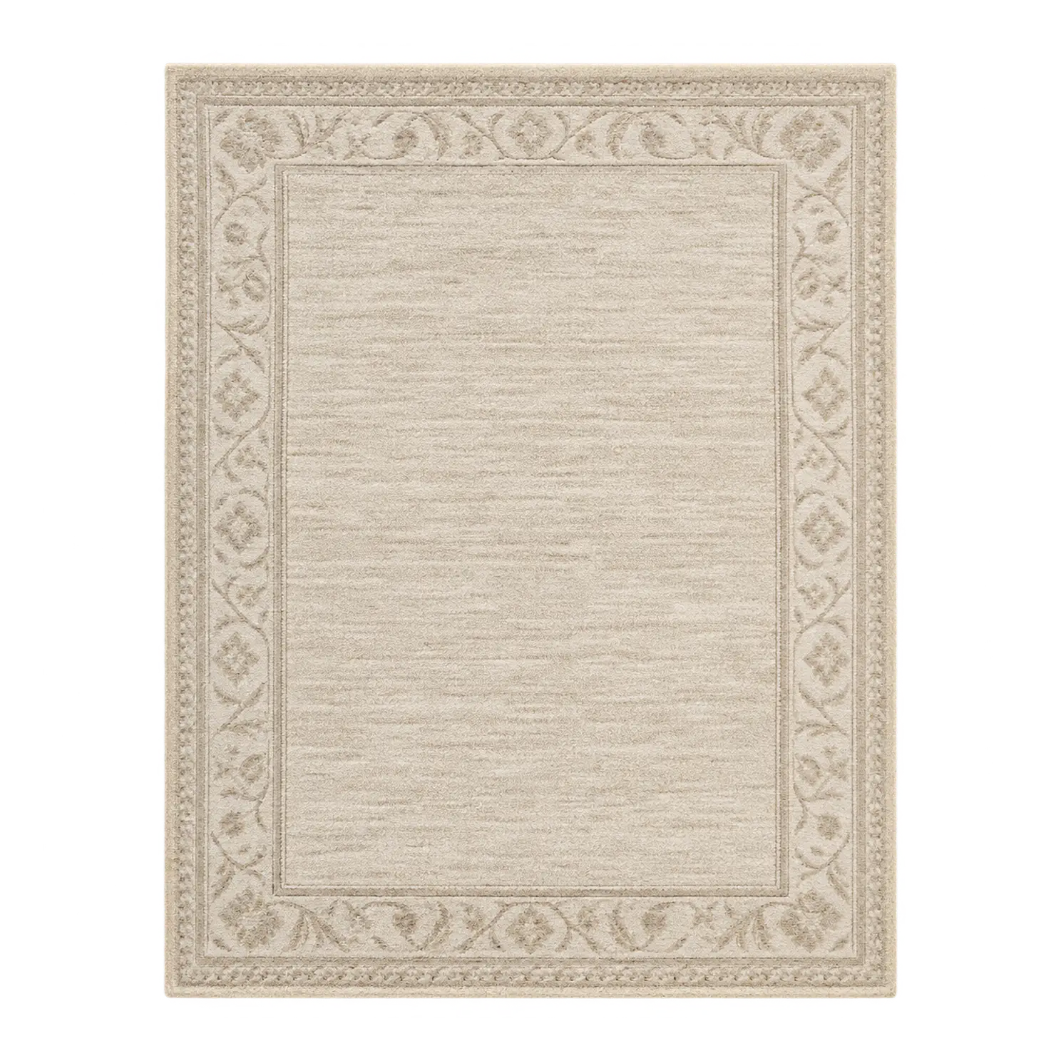Elegant wool rug restored to a soft, clean finish. Professional rug cleaning safely lifts grime from delicate wool.